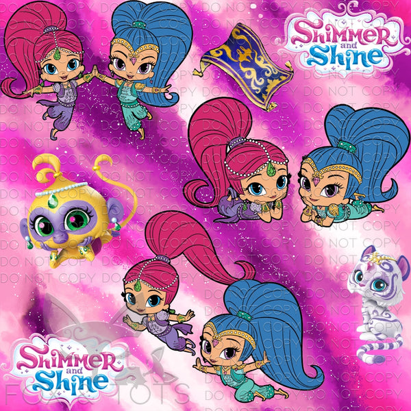 Shimmer and Shine Fabric Fox & Tots