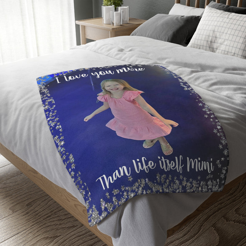 MINI - Velveteen Minky Blanket (Two-sided print)