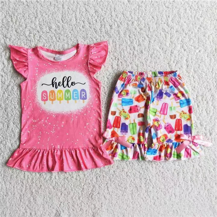 $20 hello summer short set  LATE MAY