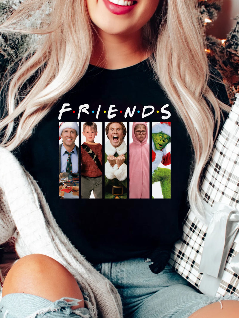 Xmas friends Screen dtf  Pre order 3-5 business days
