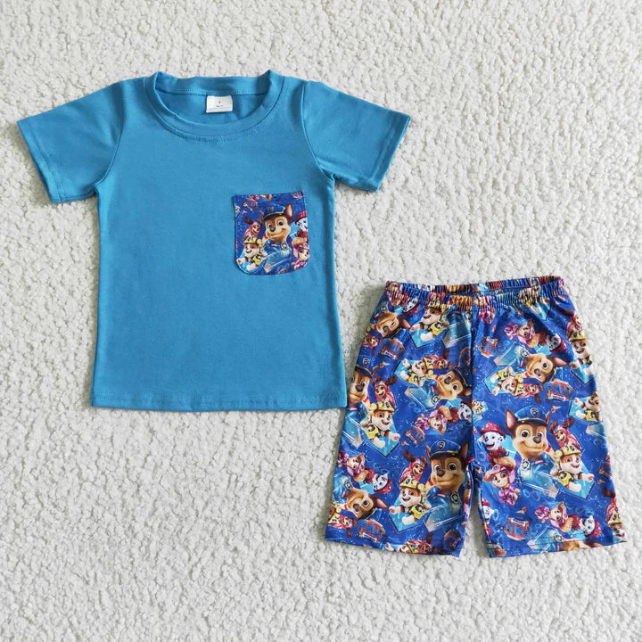 $20 PUP PATROL SET SHORTS LATE MAY