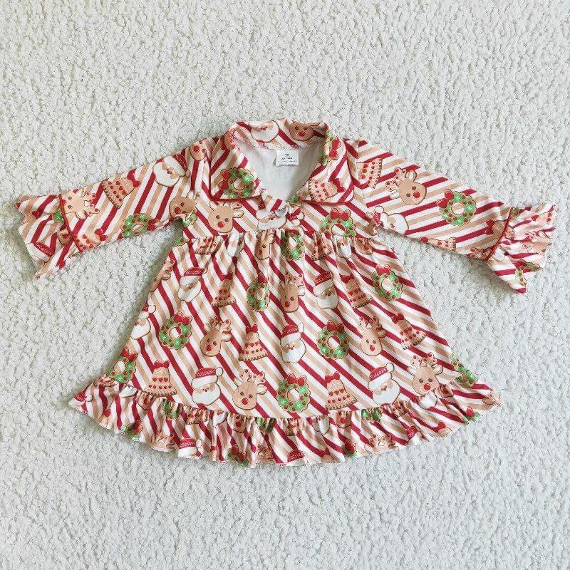 Cookie stripe nightgown( NOV RUSH)
