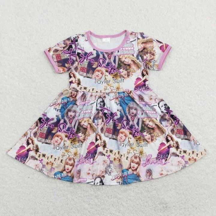 Taylor collage cursive dress JULY PRE ORDER