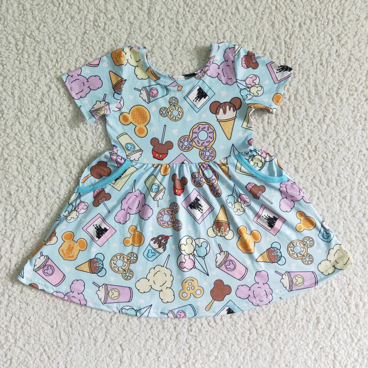 Pre order blue snacks dress Jan 24 (2-3 week tat)