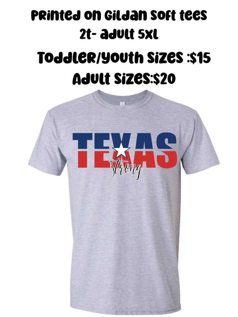 TX FLOOD RELIEF FLAG TEE