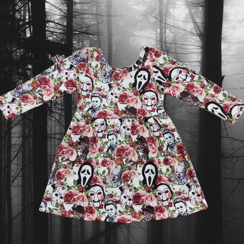 Pre order horror floral dress JULY delivery