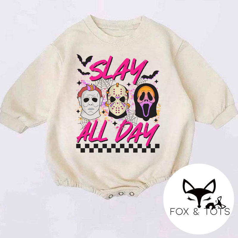 SLAY ALL DAY HALLOWEEN Screen dtf  Pre order 3-5 business days