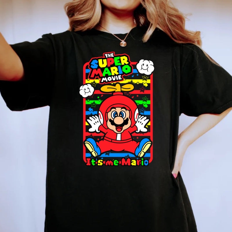 SITTING MARIO Screen dtf  Pre order 3-5 business days