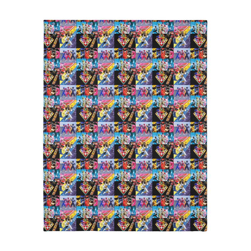 Power Ranger Velveteen Minky Blanket (Two-sided print)