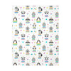 Starry Unicorn Velveteen Minky Blanket (Two-sided print)
