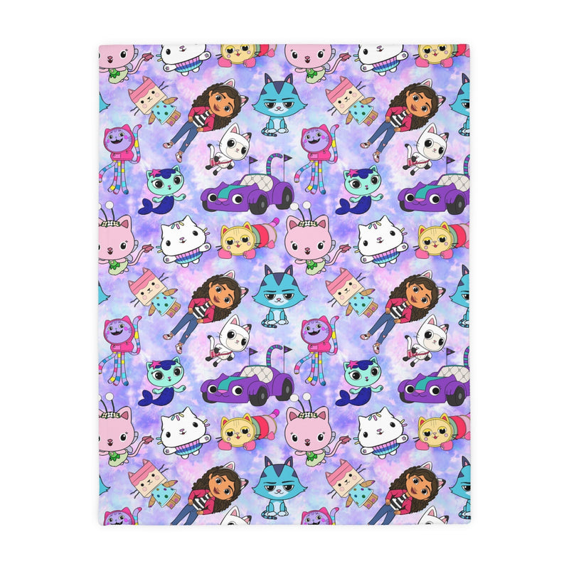 GABBY Blanket Velveteen Minky Blanket (Two-sided print)