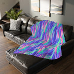 Holographic  Velveteen Minky Blanket (Two-sided print)