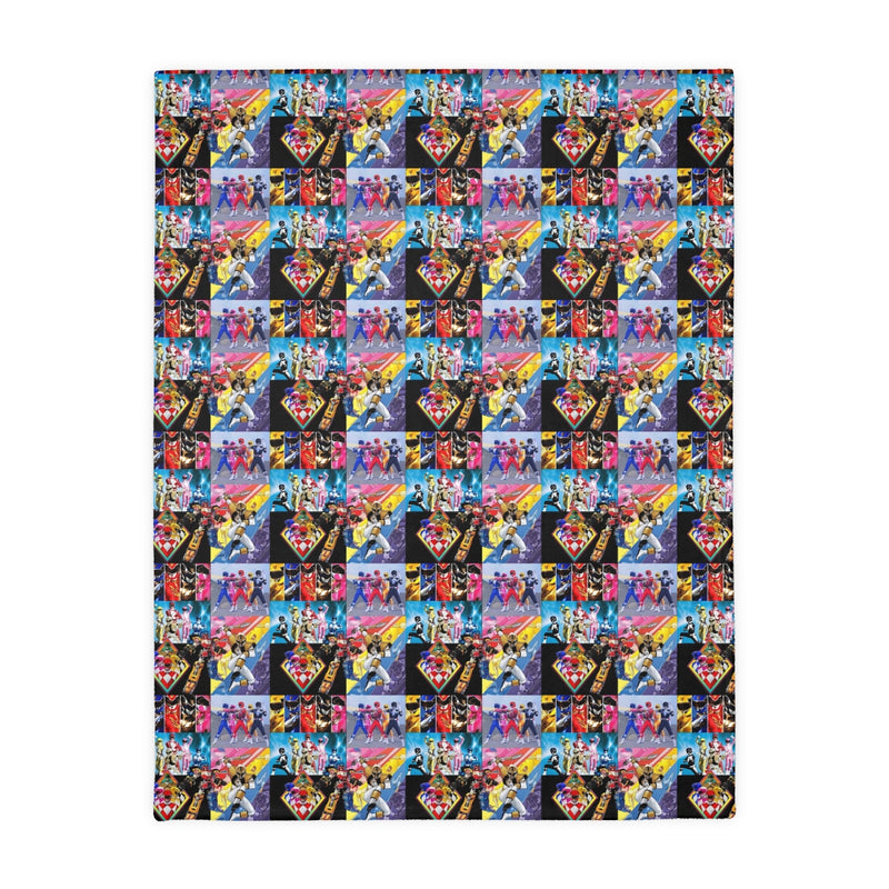 Power Ranger Velveteen Minky Blanket (Two-sided print)