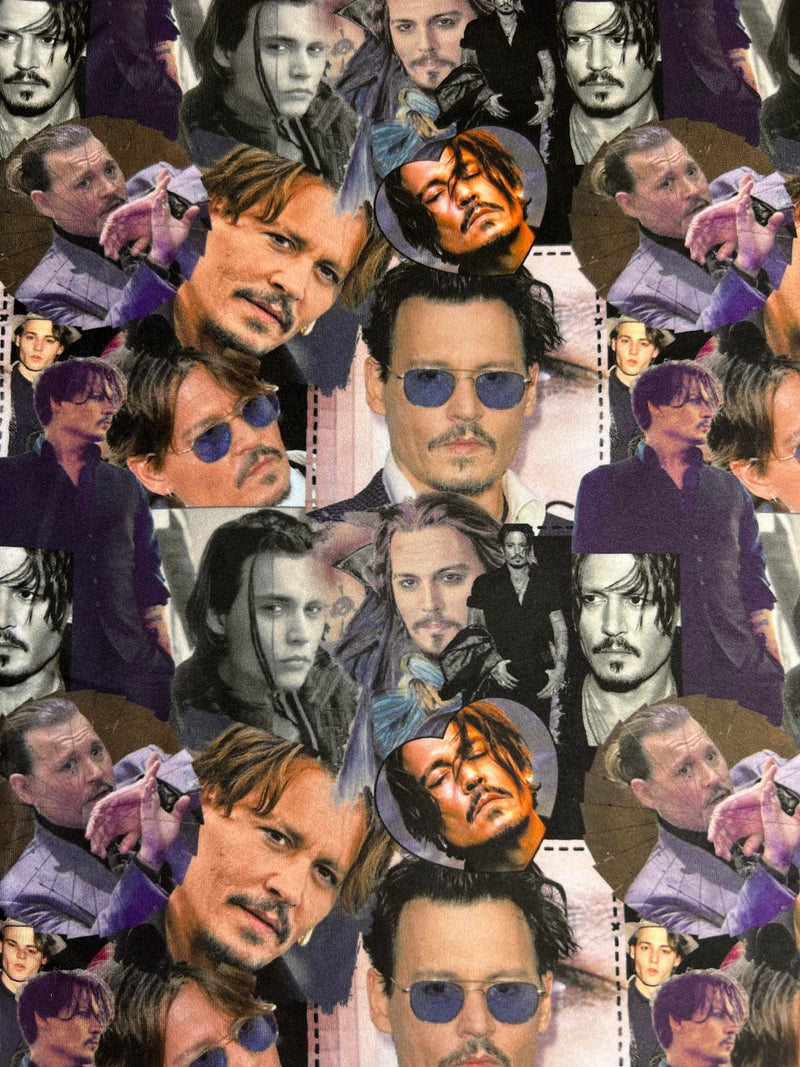 RTS  Johnny Depp cotton spandex fabric