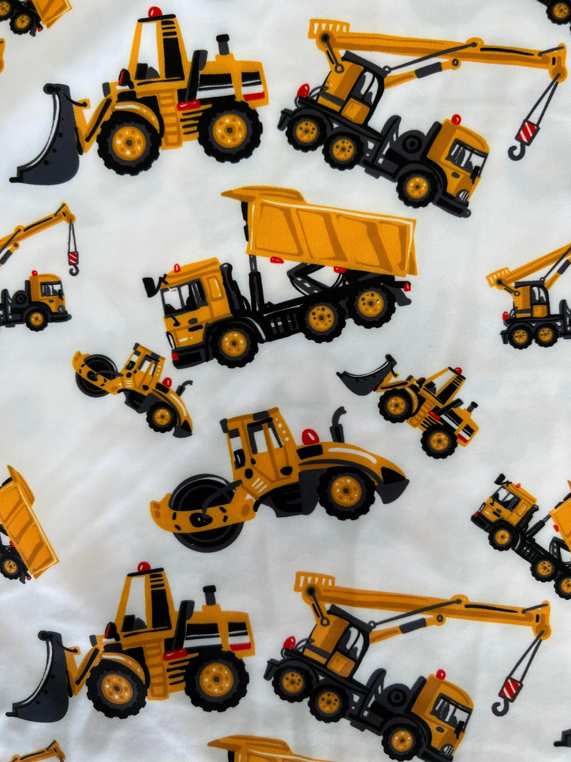 RTS construction trucks swim fabric