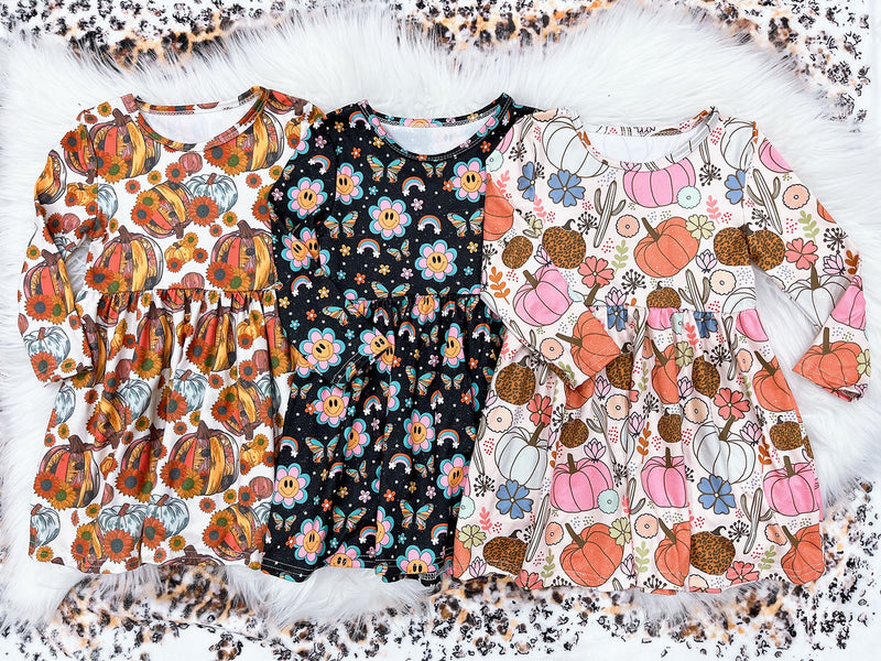 PREORDER Boho pumpkin dress (ships end Oct.) 9.23