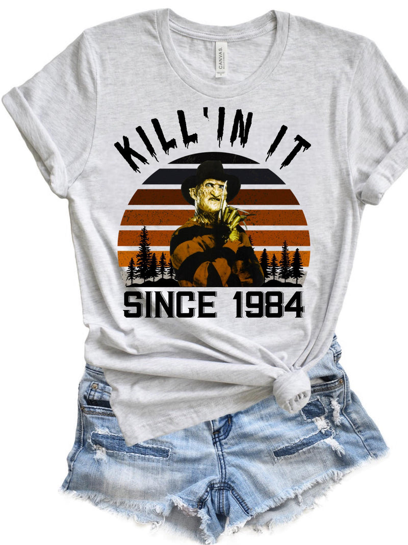 killin it 1984 orange Tee as Pictured (1.5 week TAT)
