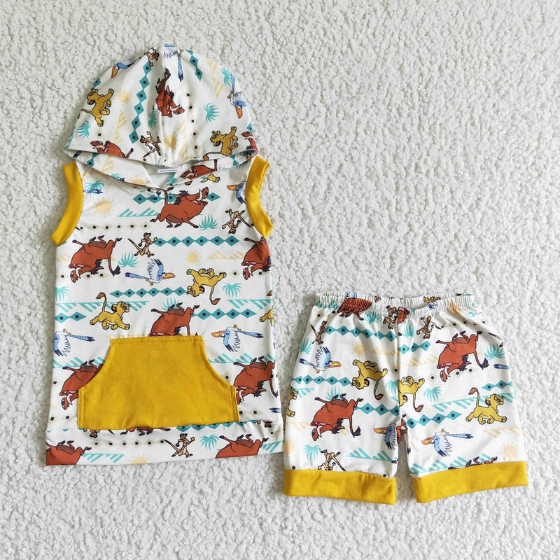 PREORDER LION KING HOODED SET 3-4 WEEK TAT