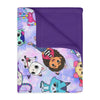 GABBY Blanket Velveteen Minky Blanket (Two-sided print)