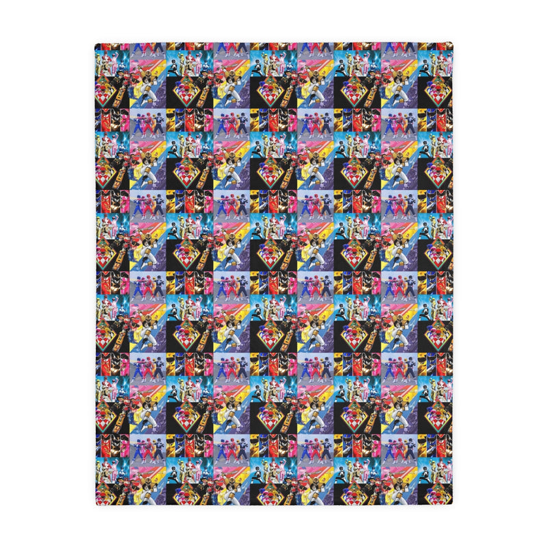 Power Ranger Velveteen Minky Blanket (Two-sided print)