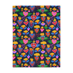 Mexican hearts / Sugar skull Velveteen Minky Blanket (Two-sided print)