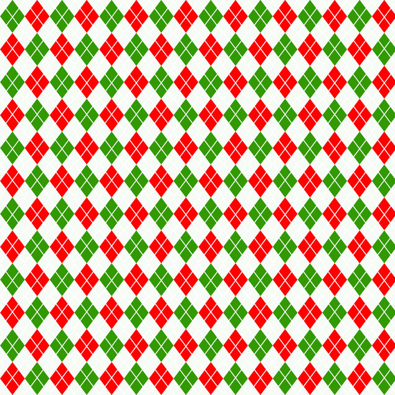 Red and Green Plaid Fabric