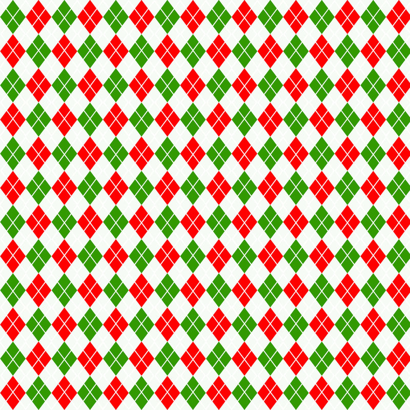 Red and Green Plaid Fabric
