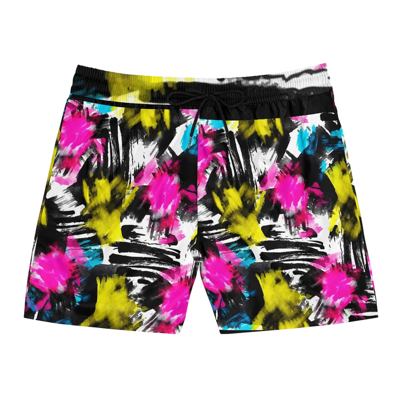 Men's Splatter Mid-Length Swim Shorts (AOP)
