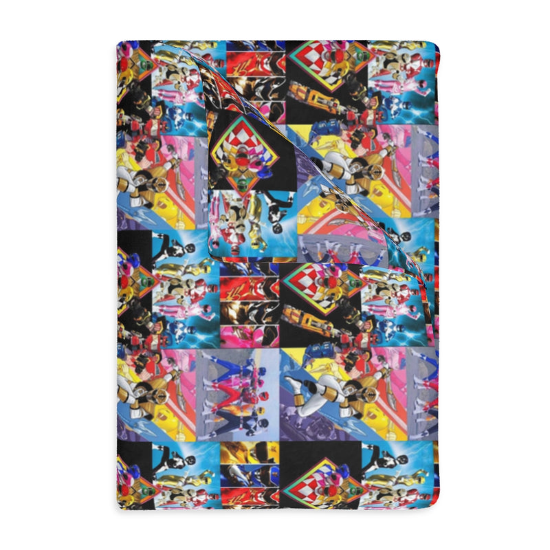 Power Ranger Velveteen Minky Blanket (Two-sided print)