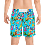 Bluedog Summer Men's Mid-Length Swim Shorts (AOP)