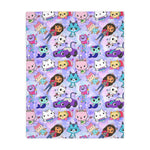 GABBY Blanket Velveteen Minky Blanket (Two-sided print)