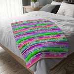 Cuddle a chingona - Velveteen Minky Blanket (Two-sided print)