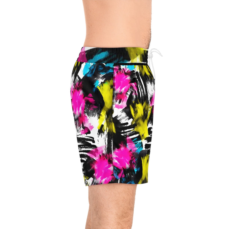Men's Splatter Mid-Length Swim Shorts (AOP)