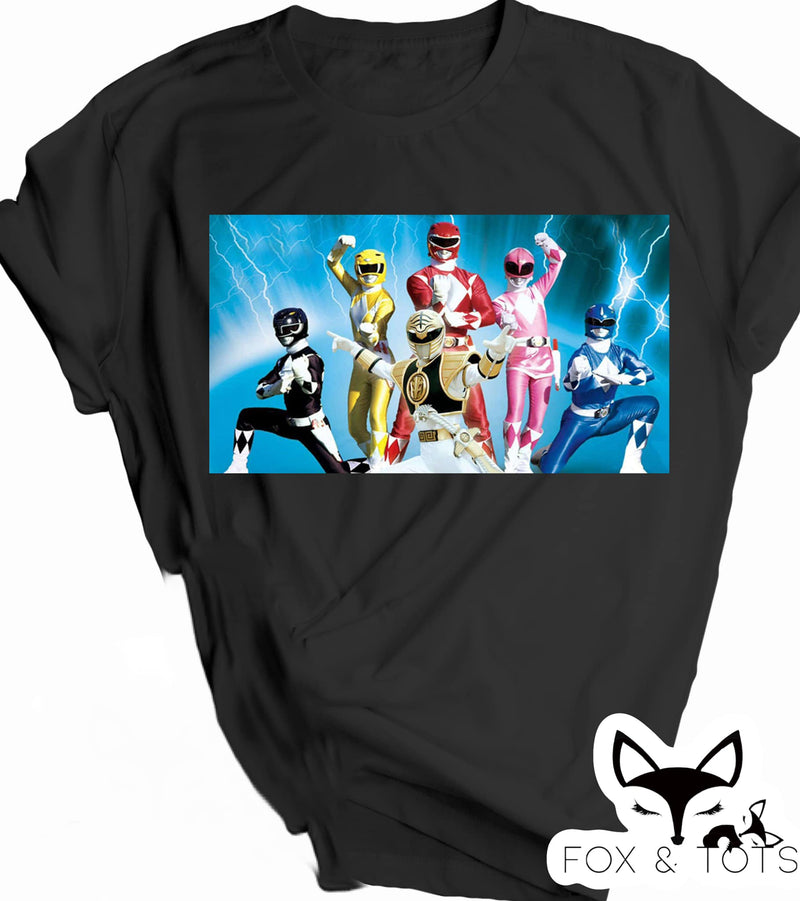 PREORDER POWER RANGERS TEE 4-6 WEEK TAT