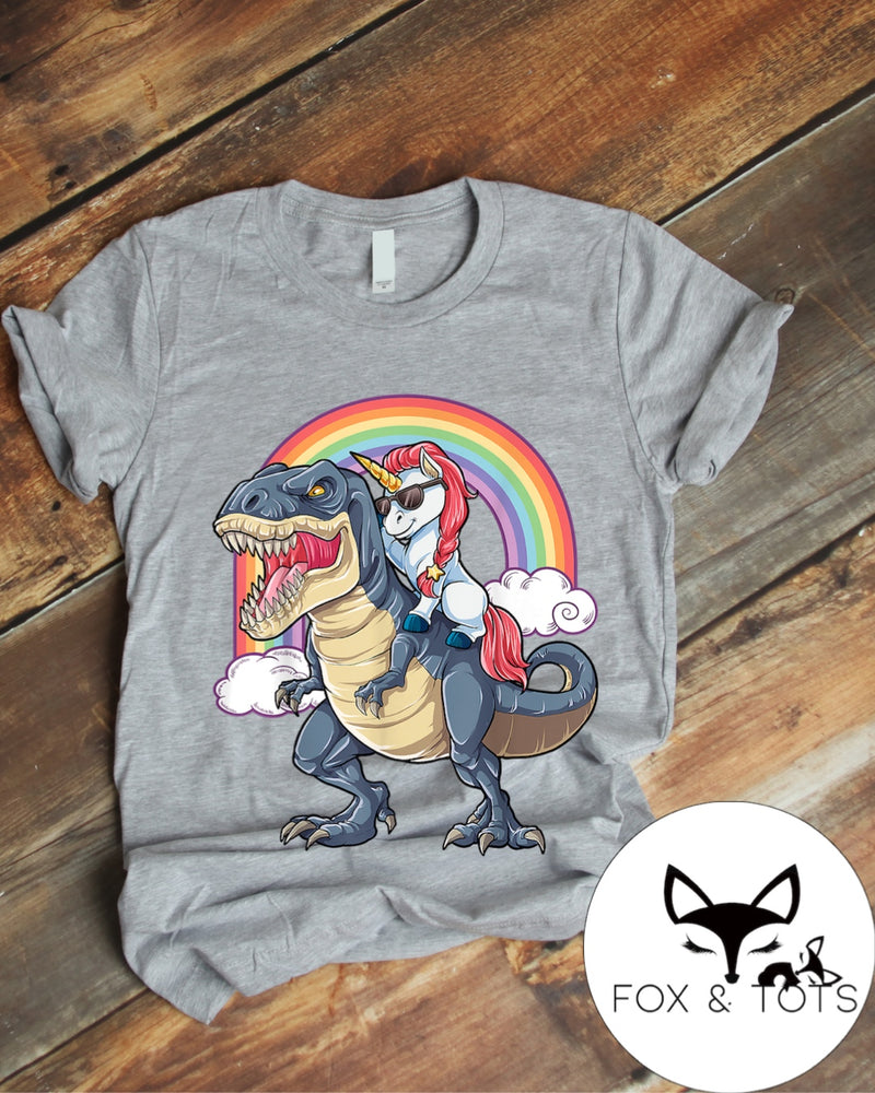 RTS Gray Dino Mute Rainbow Unicorn screen