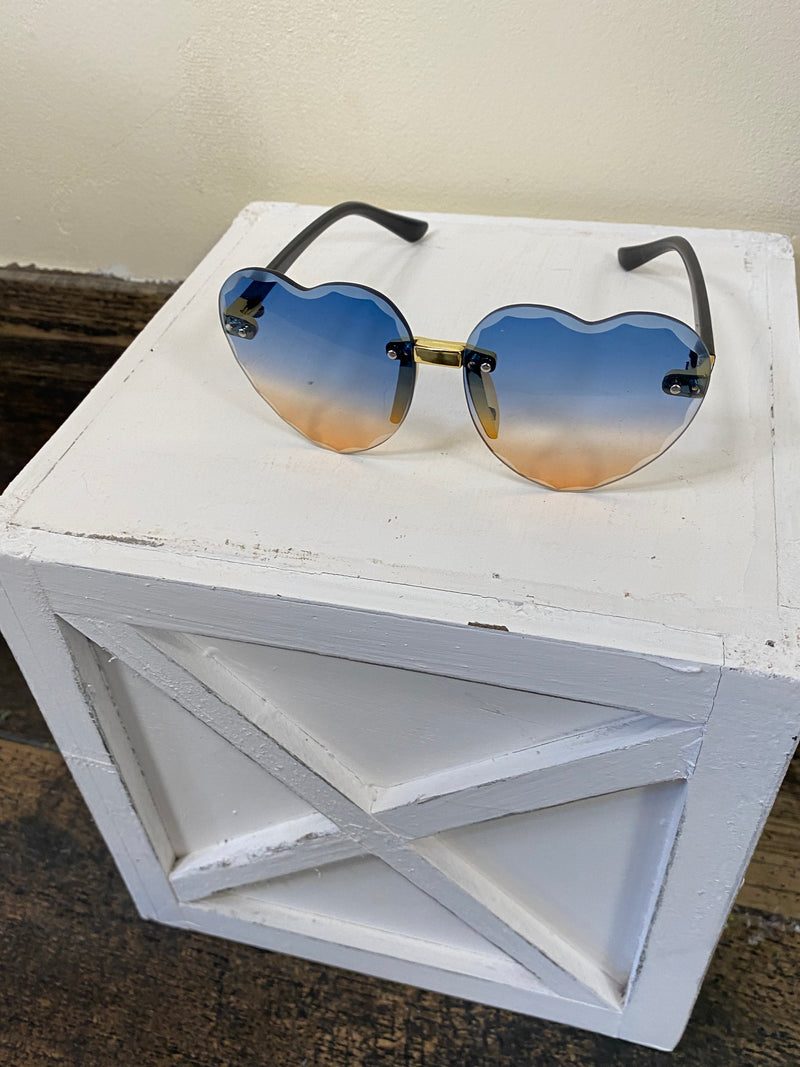 RTS Heart Frameless Sunglasses