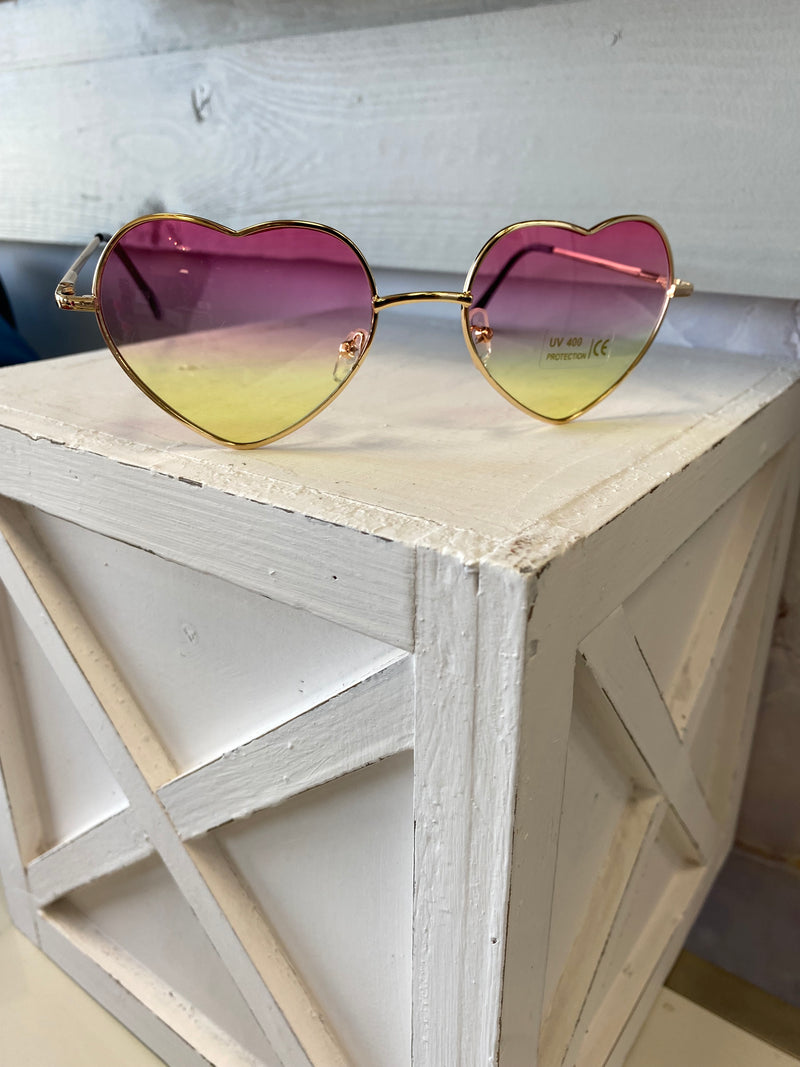 RTS Adult Heart Sunglasses – Fox Tots - Main Image