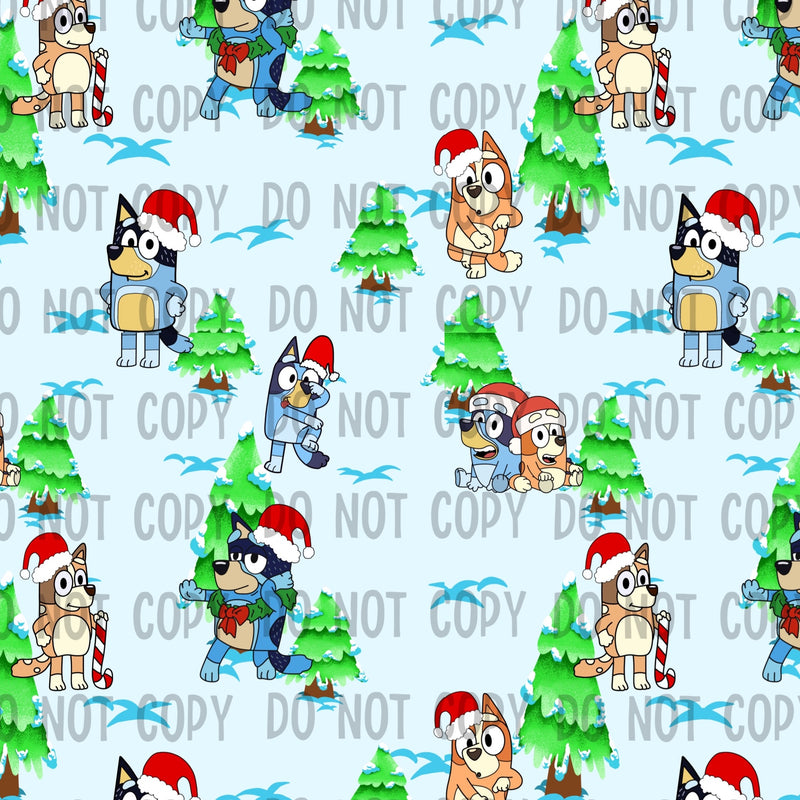 Holiday Dog Fabric