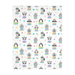 Starry Unicorn Velveteen Minky Blanket (Two-sided print)