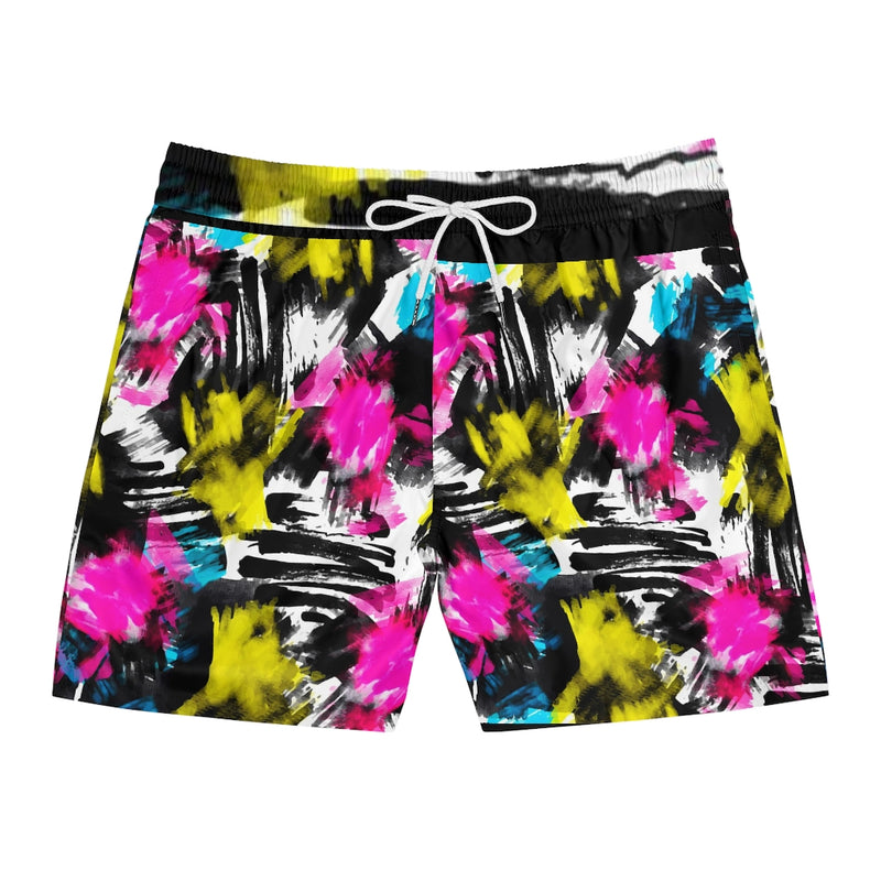 Men's Splatter Mid-Length Swim Shorts (AOP)