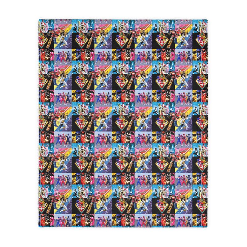 Power Ranger Velveteen Minky Blanket (Two-sided print)