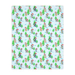 Christmas Dog Velveteen Minky Blanket (Two-sided print)