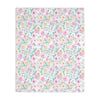 Floral Mouse Velveteen Minky Blanket (Two-sided print)
