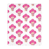 Mexican hearts / Sugar skull Velveteen Minky Blanket (Two-sided print)