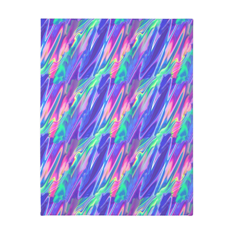 Holographic  Velveteen Minky Blanket (Two-sided print)