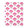 Mexican hearts / Sugar skull Velveteen Minky Blanket (Two-sided print)