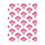 Mexican hearts / Sugar skull Velveteen Minky Blanket (Two-sided print)