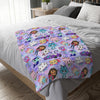 GABBY Blanket Velveteen Minky Blanket (Two-sided print)