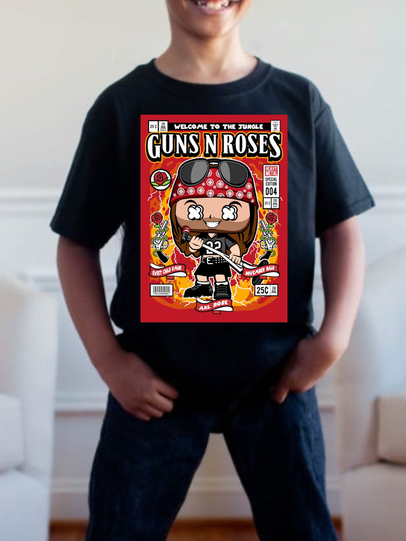 Pre order GUNS AND ROSES POP tee (tee as pictured ) 1.5 week -2 week Tat