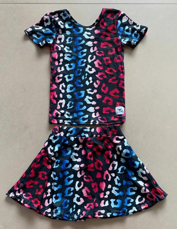 RTS Patriotic Leopard two Piece with Crop